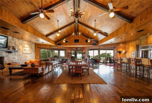 Bluestem Ranch banquet hall with stunning views