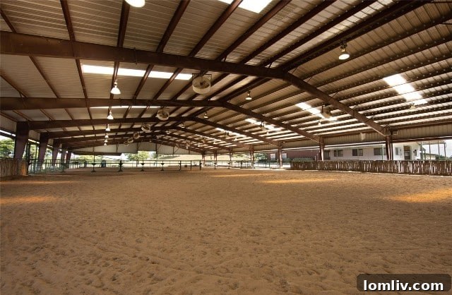 Bluestem Ranch covered riding arena