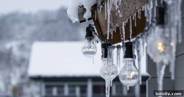 Winter-home with damage