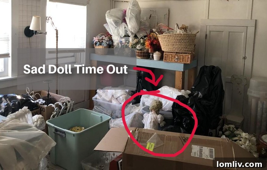 A Solitary Doll in a Room, Appearing Isolated