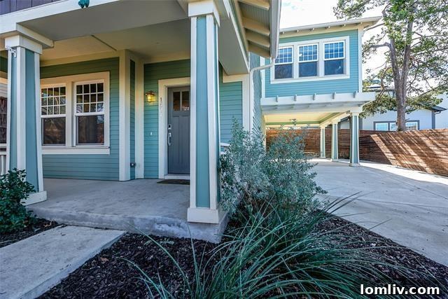 Exterior View of North Oak Cliff Craftsman Home with Landscaping