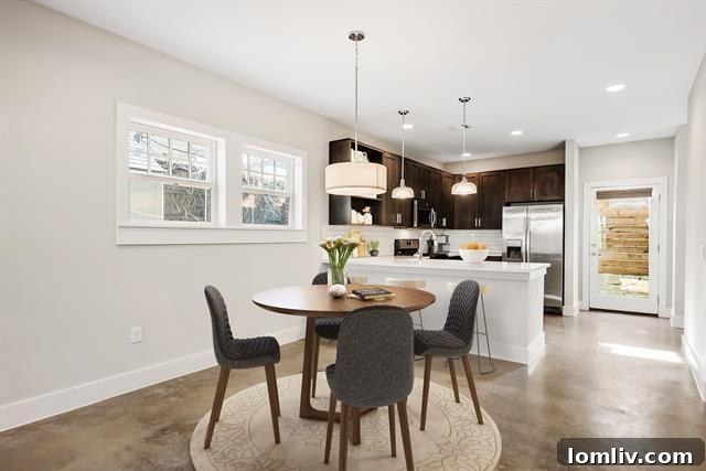 Elegant Dining Area in an Open Concept North Oak Cliff Home