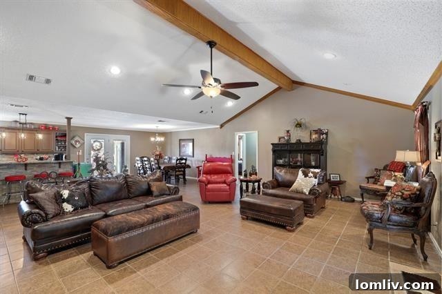 Cozy living room with a gas-starter fireplace, perfect for relaxation
