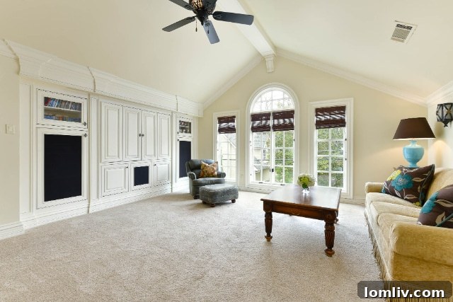 Upstairs Game Room for Family Entertainment in Luxury Home