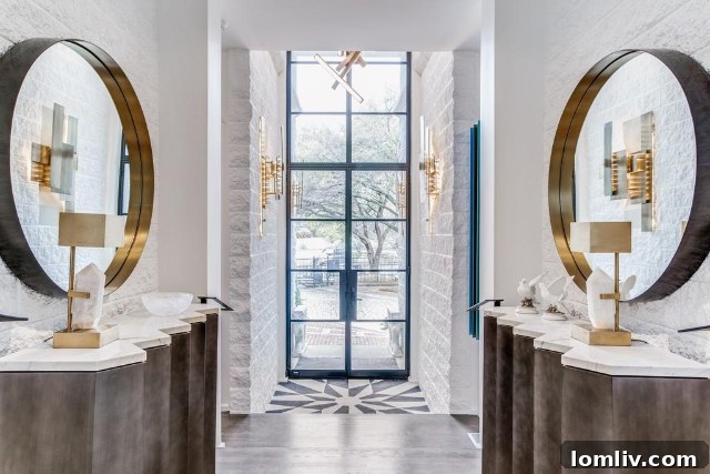 Turtle Creek's Modern Masterpiece 2 Exquisite Entryway of a Transformed Turtle Creek Contemporary Home in Dallas