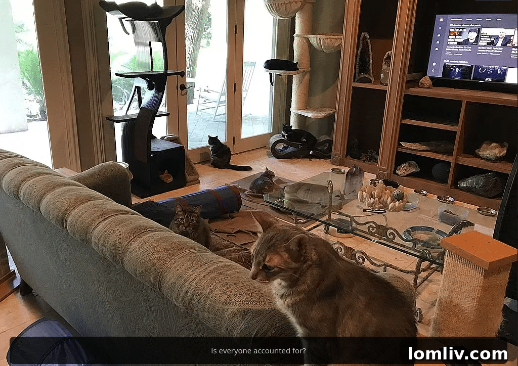 Feline Presence in High-End Lake Austin Home Photos