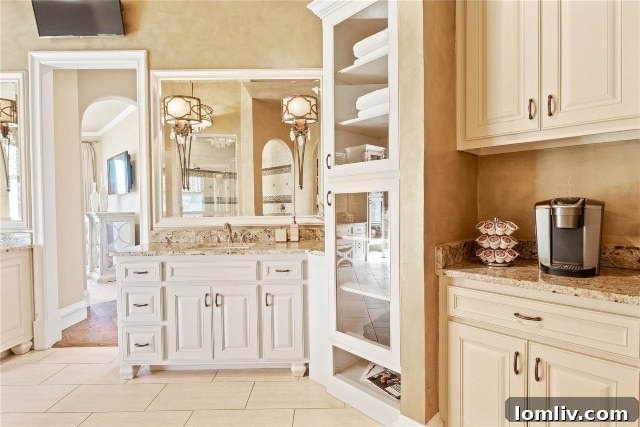 Primary Bathroom with Coffee Bar