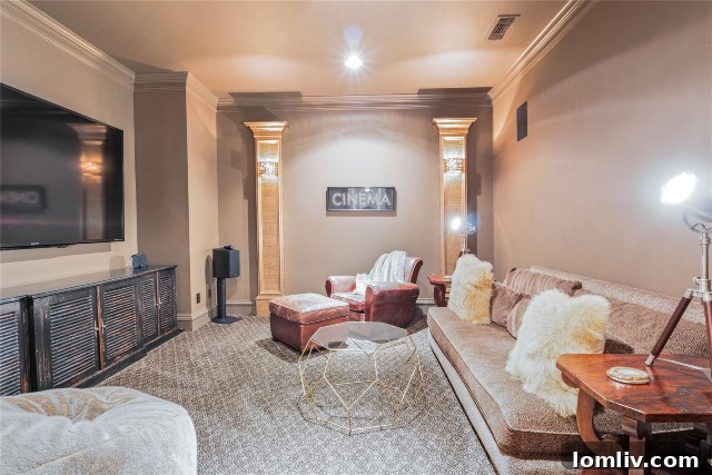 Cozy Family Room Media Room