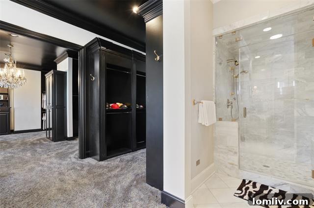 Expansive principal bathroom with luxury features
