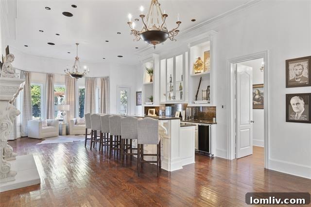 Bright and airy interior space of a luxury home