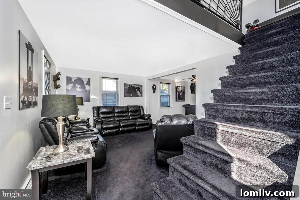 This Baltimore Cottage Is Irresistible 5 Dark Themed Living Room Interior