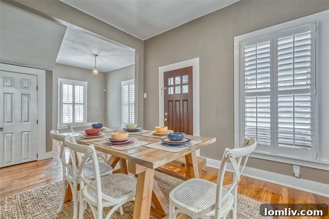 Bright Living Room with Pine Hardwood Floors and Neutral Decor