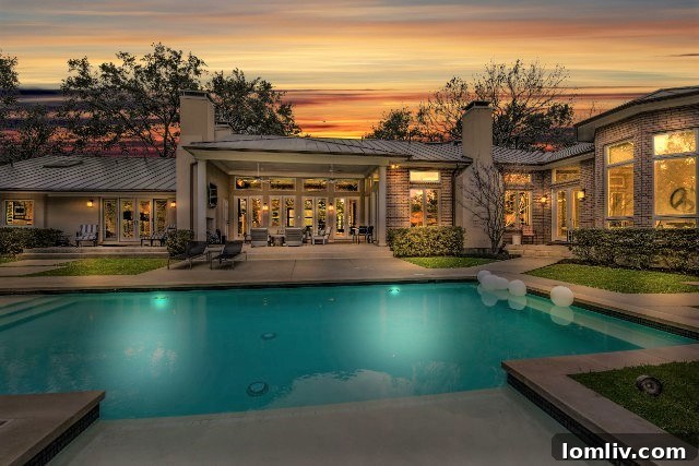 Russwood Acres Ranch: A Timeless Transitional Evolution 12 Royal Crest Drive Night View