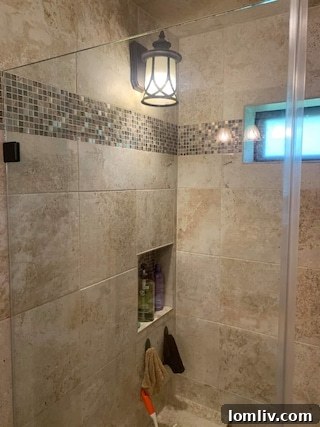 Misplaced Electrical Fixture in Shower During Framing