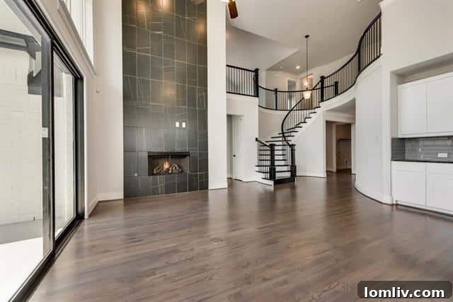 Modern gourmet kitchen in a Frisco new construction home, designed for culinary enthusiasts with high-end appliances.
