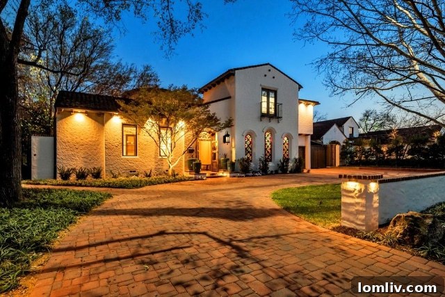 Bluffview Mediterranean estate before renovation