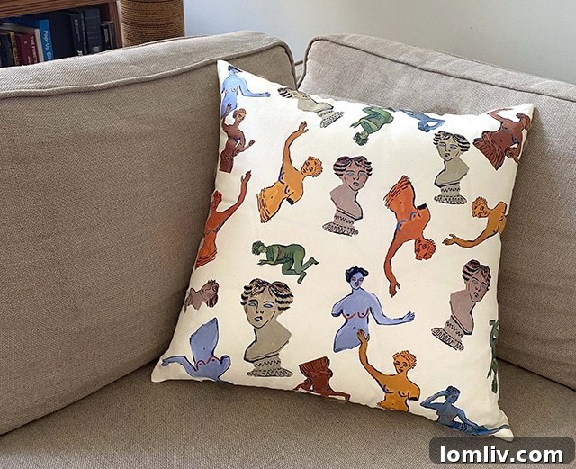 Idda Studio's decorative silk Goddess Pillow
