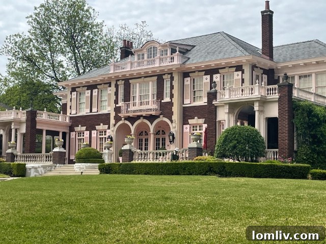 Historic home with adjacent multi-family development visible.