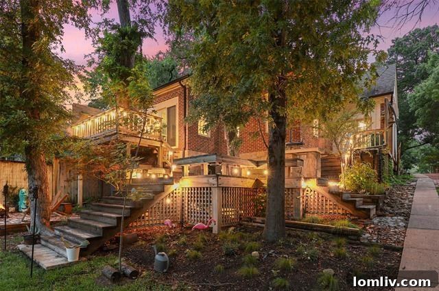 Three-Tiered Deck Perfect for Outdoor Entertaining with Lush Views