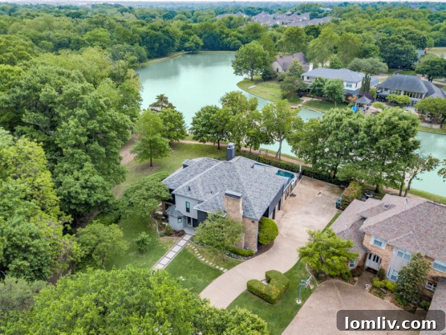 Serene Lakefront View from 3002 Waterside Court Garland