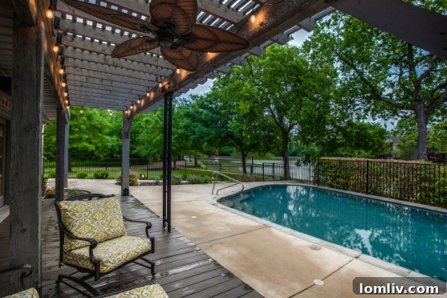 Outdoor Pool and Pergola at 3002 Waterside Court