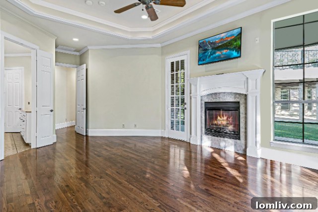 Bright and airy upstairs landing area
