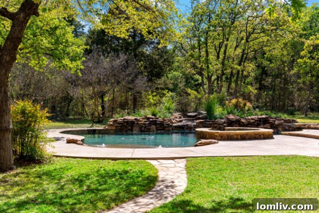 Outdoor entertainment area with firepit and comfortable seating