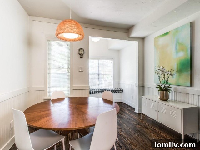 A glimpse into the spacious, light-filled interiors of 5526 Monticello Avenue.