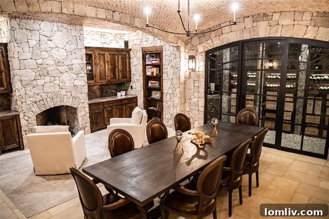 Underground Wine Cellar and Formal Dining at 155 Shepherds Glen