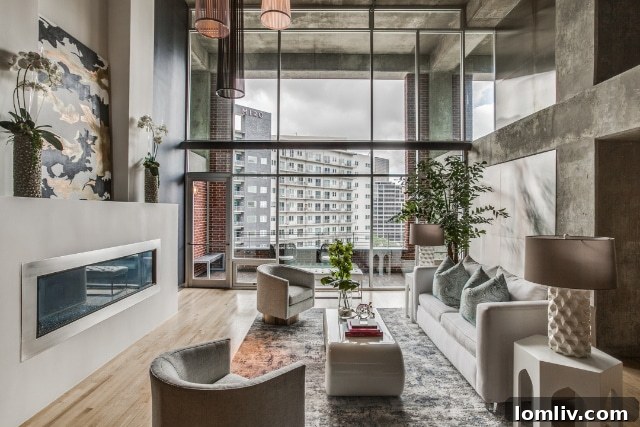 Dallas Lofts: Empire State of Mind, Lone Star Address 7 Art-Filled Grand Foyer Gallery of a Luxury Loft