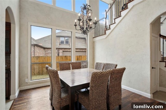 Original view of the dining room at 2365 Lake Forest Drive with traditional styling before modern updates