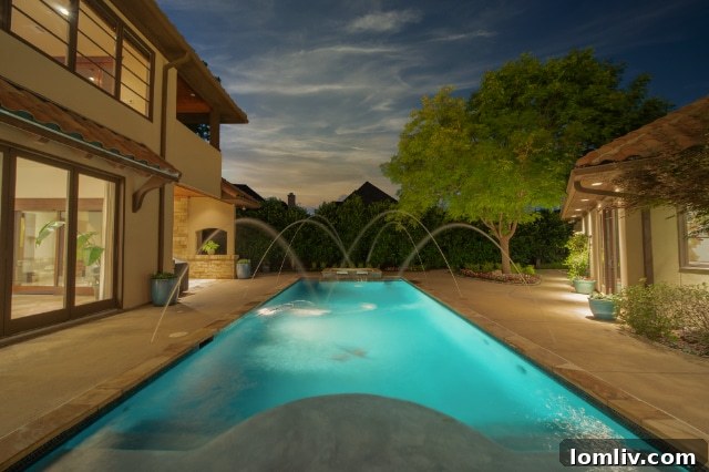 Private Oasis Pool and Spa at 8 Green Park Drive, Bent Tree