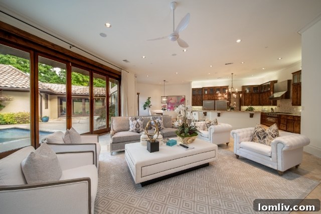 Lush Courtyard with Elegant Landscaping - 8 Green Park Drive