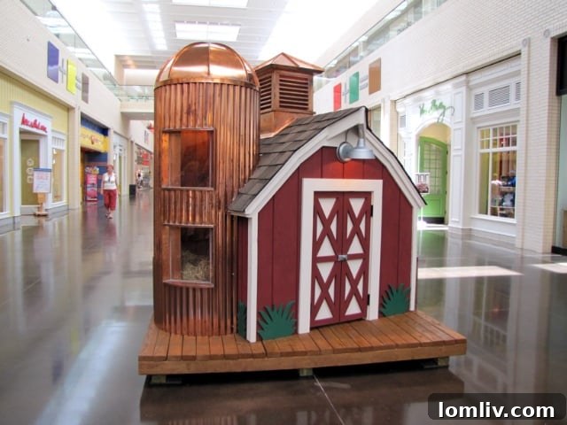 LRO Residential's charming Old Red Barn playhouse design