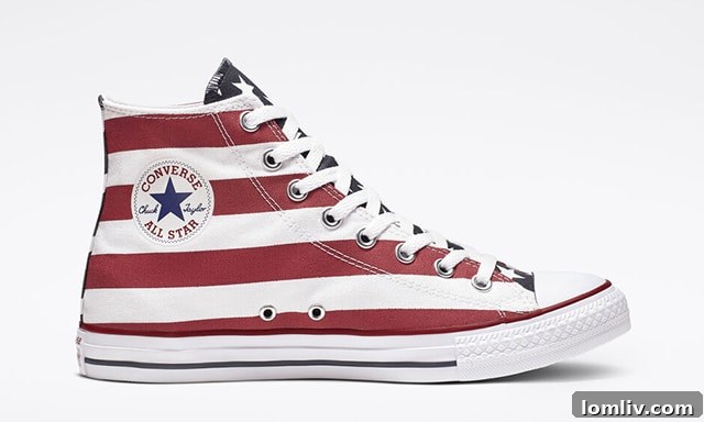 Patriotic Chuck Taylor All Star Americana unisex high-top shoes