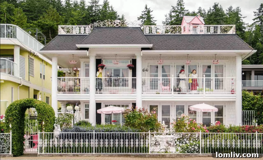 White Rock Property with Unique Exterior Decorations