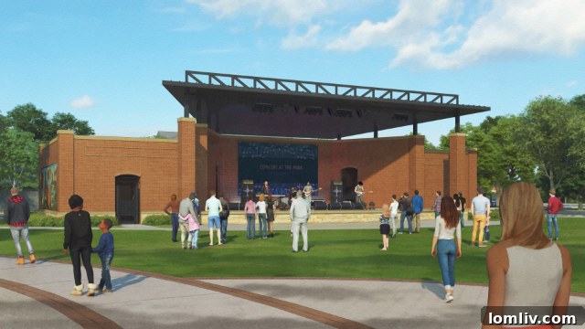 Rendering of outdoor amphitheater - Heritage Park events