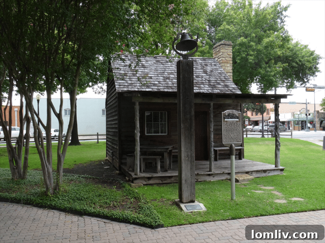 Caster Cabin at Heritage Park - Irving history