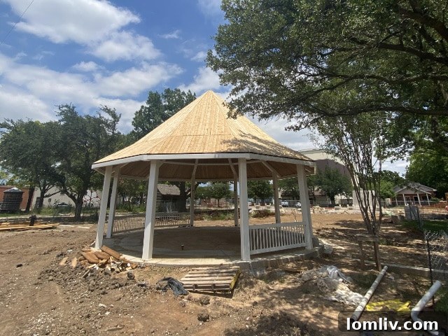 New gazebo at Heritage Park - Community gathering space
