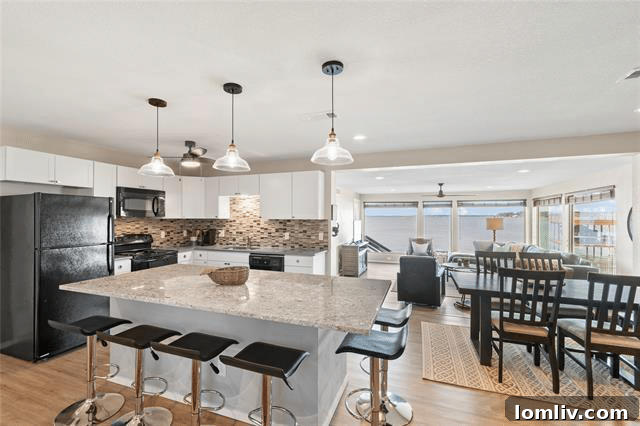 Modern kitchen of 266 Harbor Drive