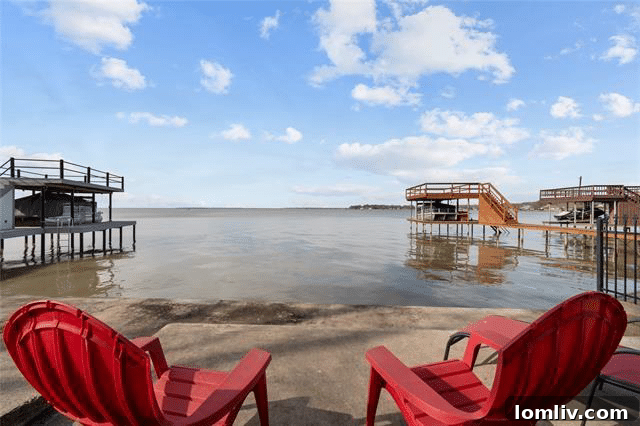 Exterior of 266 Harbor Drive with wide water views