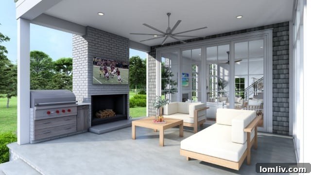 Bright and airy living room of a Cape Cottage, designed for comfort, relaxation, and entertaining