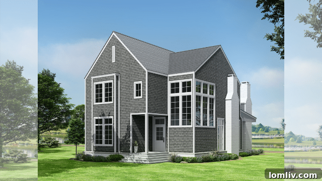 Cape Cottage 'Chatham' exterior, showcasing its charming design, lakeside proximity, and welcoming facade