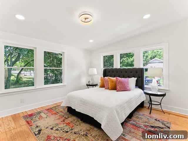 Bedroom with Ample Natural Light and Clean Design