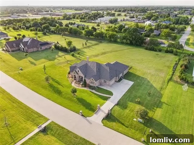 Expansive backyard with mature trees