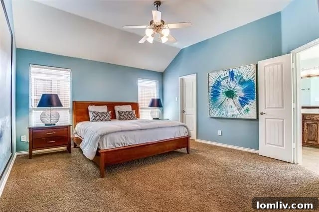 Master bedroom with elegant decor