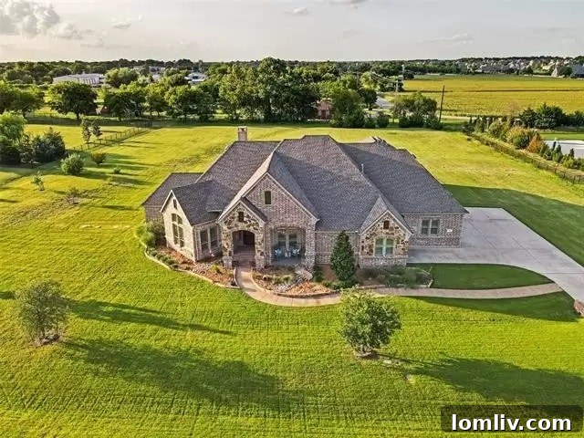 Stunning Lucas home with multiple gables
