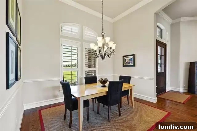 Elegant interior of Lucas custom home