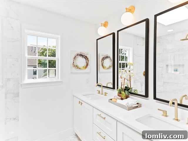 Luxurious Marble Details in a Fort Worth Master Bathroom