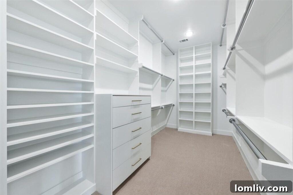Spacious Custom Closets Heath Home